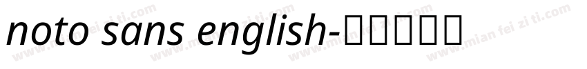 noto sans english字体转换